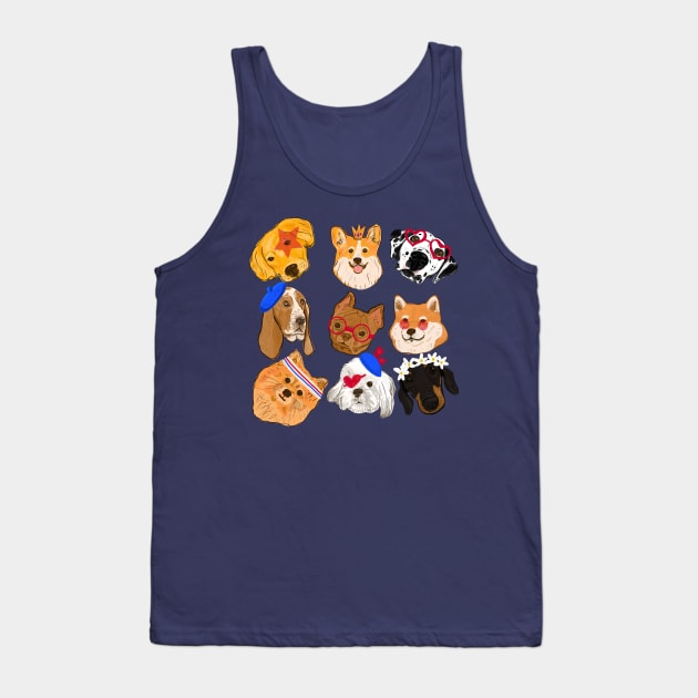 Pawesome Pups Tank Top by Fluffymafi